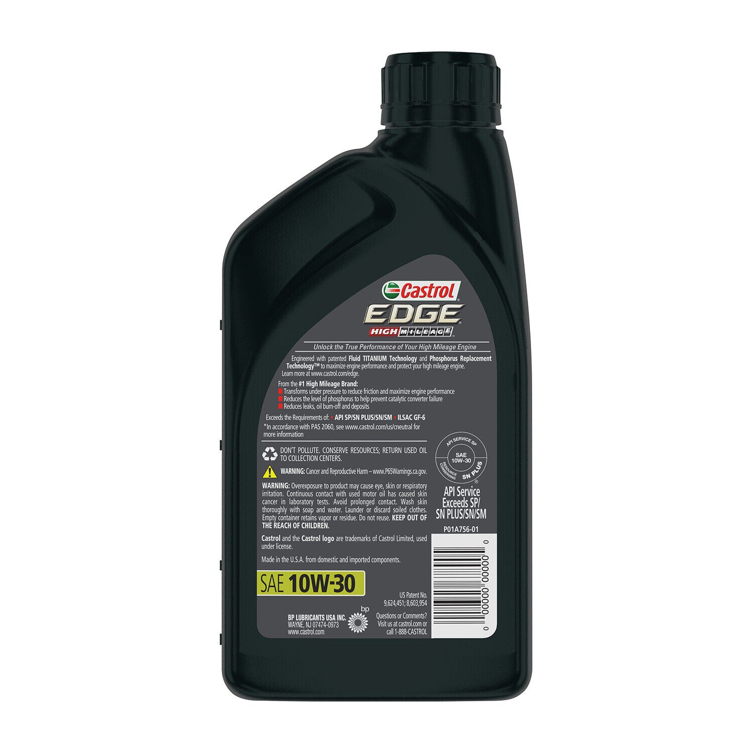 CTL 245 | EDGE HIGH MILEAGE 10W-30 FULLY SYNTHETIC MOTOR OIL : 1 QT