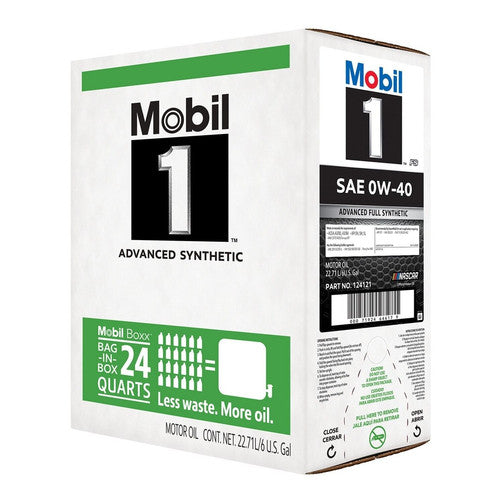 (637) 124121 Mobil 1 European Car Formula Full Synthetic 0W-40 (6 Gal Box)