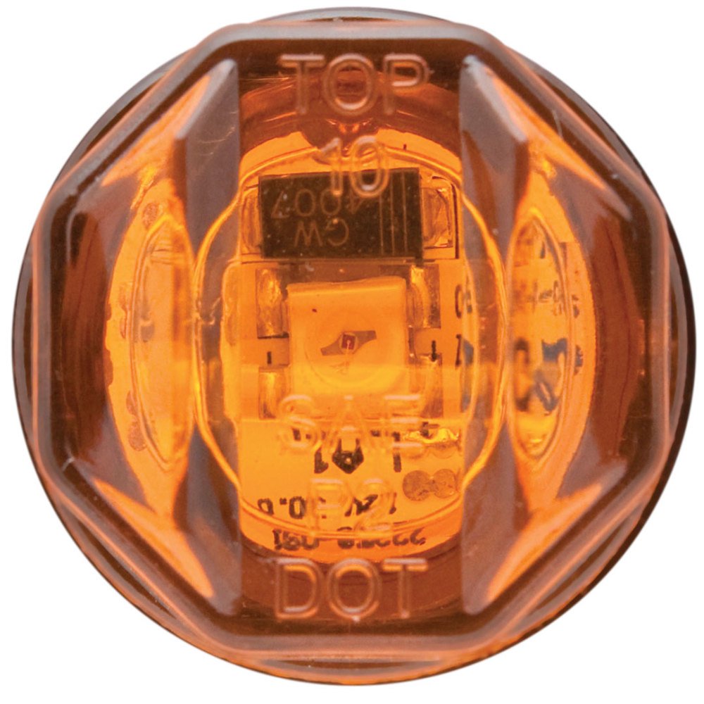 DLT MCL12AK Optronics LED Sealed Marker/Clearance Light Kit (3/4" Round, Amber, Grommet)