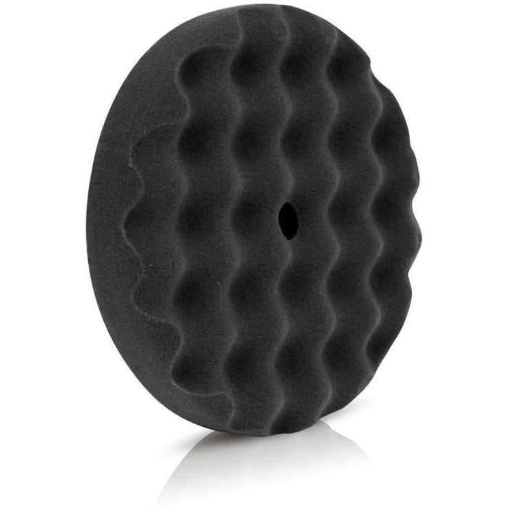 XCP CAR-973W CAR Products 8" Waffle Finishing/Polish Black Foam Pads (2 pk)