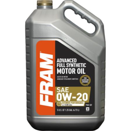 FRO F960-5QT FRAM 0W20 Extended Performance Full Synthetic Motor Oil (1 Gal)