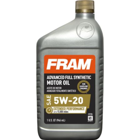 FRO F970 FRAM 5W20 Extended Performance Full Synthetic Motor Oil (1 qt)