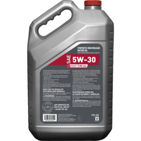 FRO F933-5QT FRAM 5W30 Full Synthetic High Mileage Motor Oil