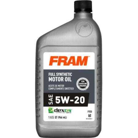 FRO F920 FRAM 5W20 Dexos1 Gen2 Full Synthetic Motor Oil
