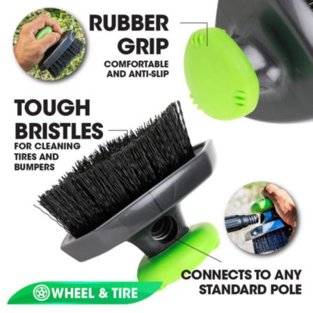 CND AC204 Carrand Deluxe Contour Tire Brush