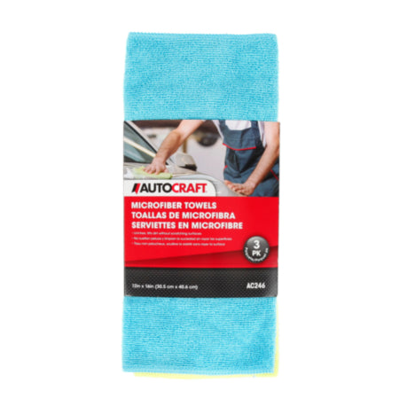 ATO AC246 Autocraft Microfiber Towels (3 pk)