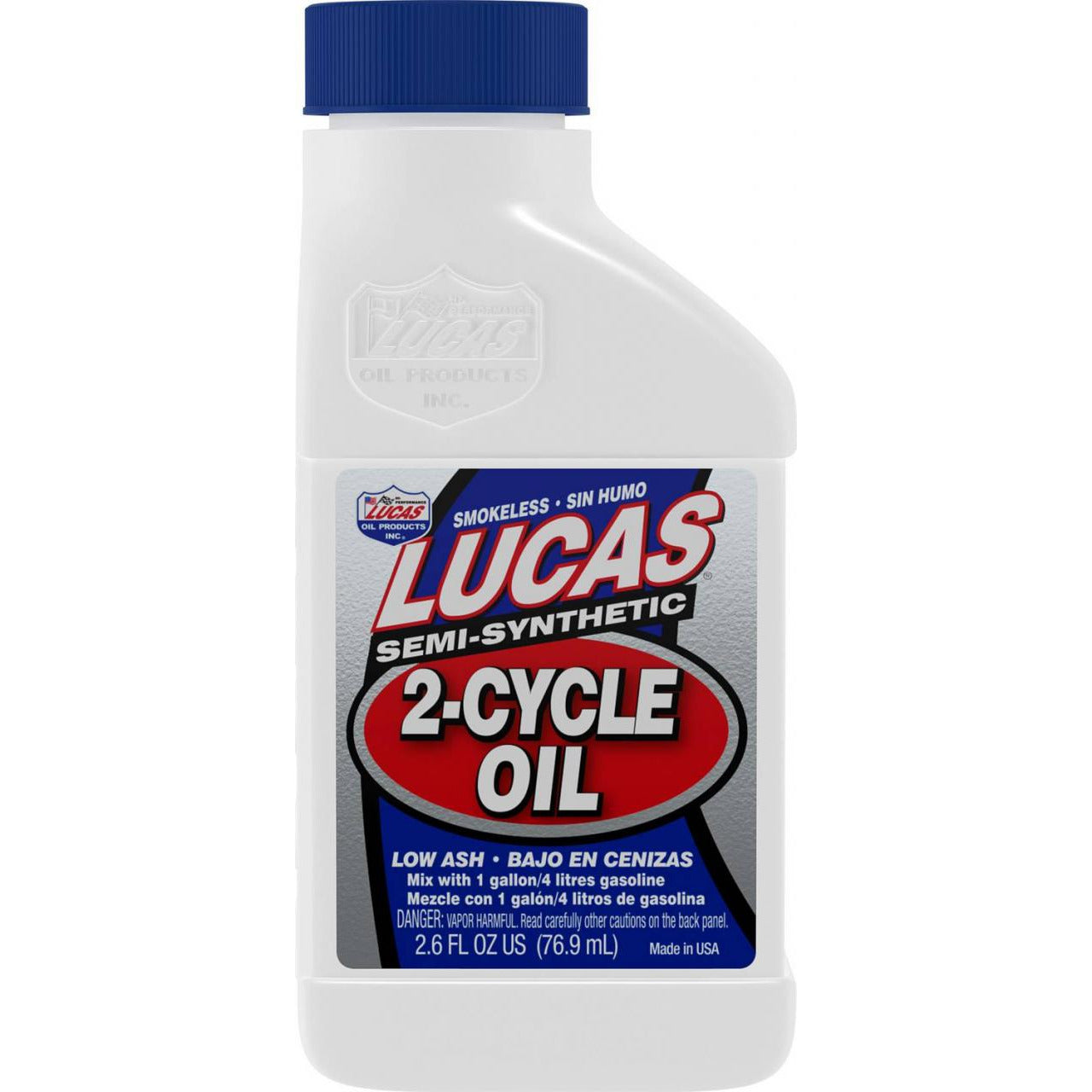 LCS 10058 Lucas High Performance Semi-Synthetic 2 Cycle 50:1 Engine Oil (2.6 OZ)