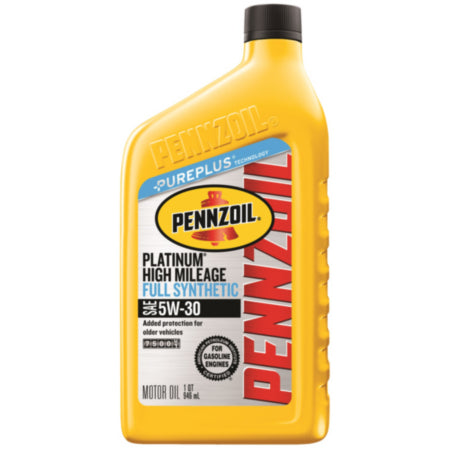 PZO 550042728 | ENGINE OIL 5W-30 PLATINUM HIGH MILEAGE FULL SYN | 1 QT