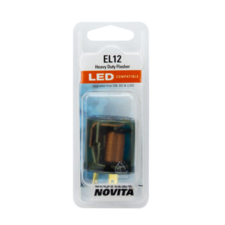 SLB EL12.MC1 Novita Hazard and Turn Signal Heavy Duty Flasher (2 pin, 12V)