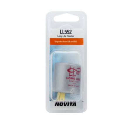 SLB LL552.MC1 Novita Long Life Hazard and Turn Signal Flasher (2 pin, 12V)