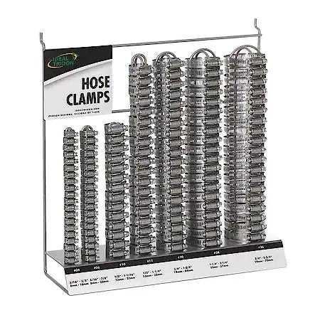 CHC 999030520061 Ideal Tridon Hose Clamp Rack W/ 120pc Assortment