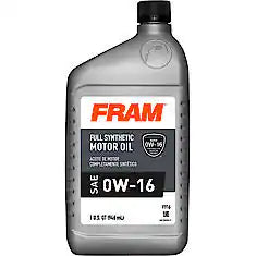 FRO F916 | FULL SYNTHETIC 0W-16 MOTOR OIL : 1 QT