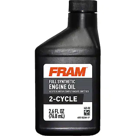 FRL 462-02 FRAM Full Synthetic 2 Cycle 50:1 Oil (2.6 OZ)