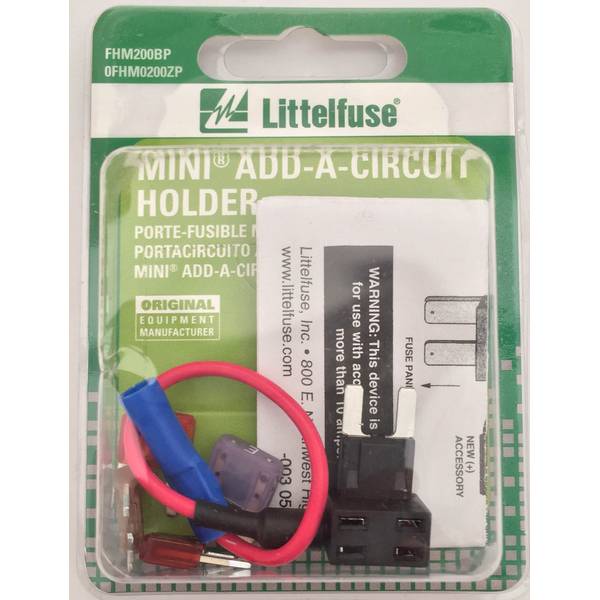 FUS 0FHM0200ZP Littelfuse MINI Add-A-Circuit Fuse Holder Kit