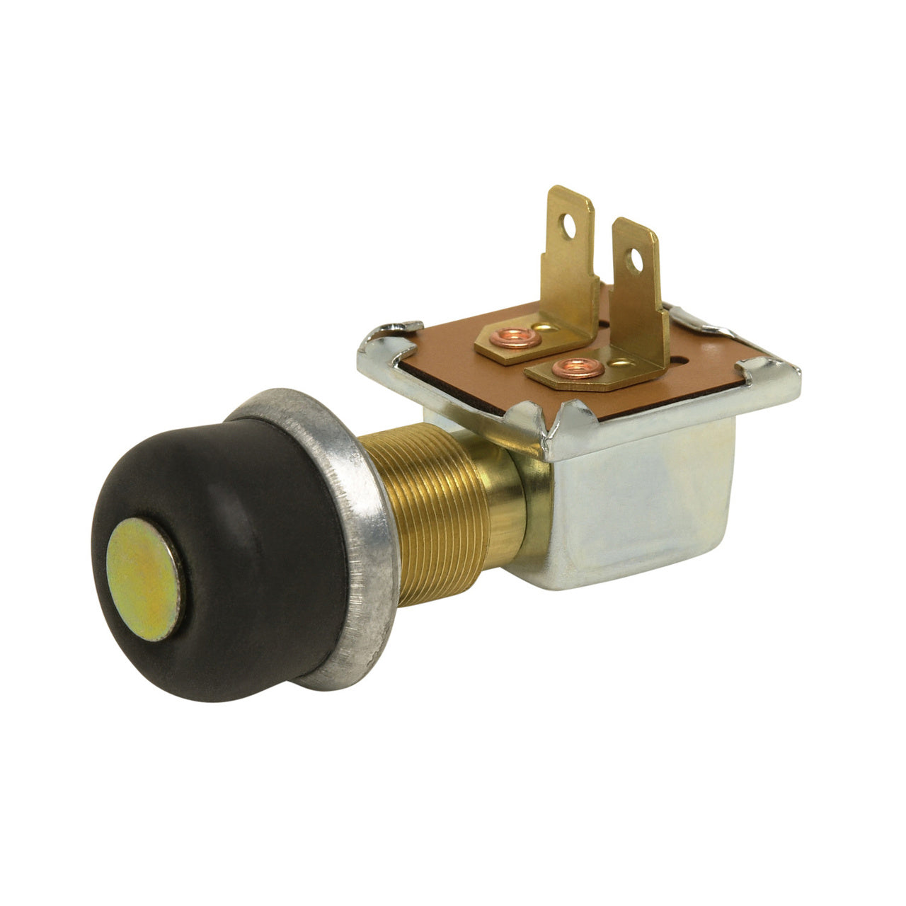 CH 90043-BX Cole Hersee Light Duty Push-Button Switch (24V, 10A, Momentary, Normally Closed/On, SPST)