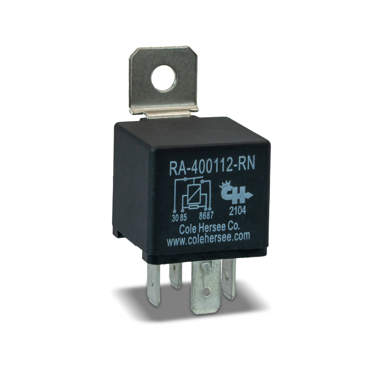 CH RC-400112-NN-BX Cole Hersee ISO Mini Relay (4 Blade, 12V dc, 40A, SPDT)