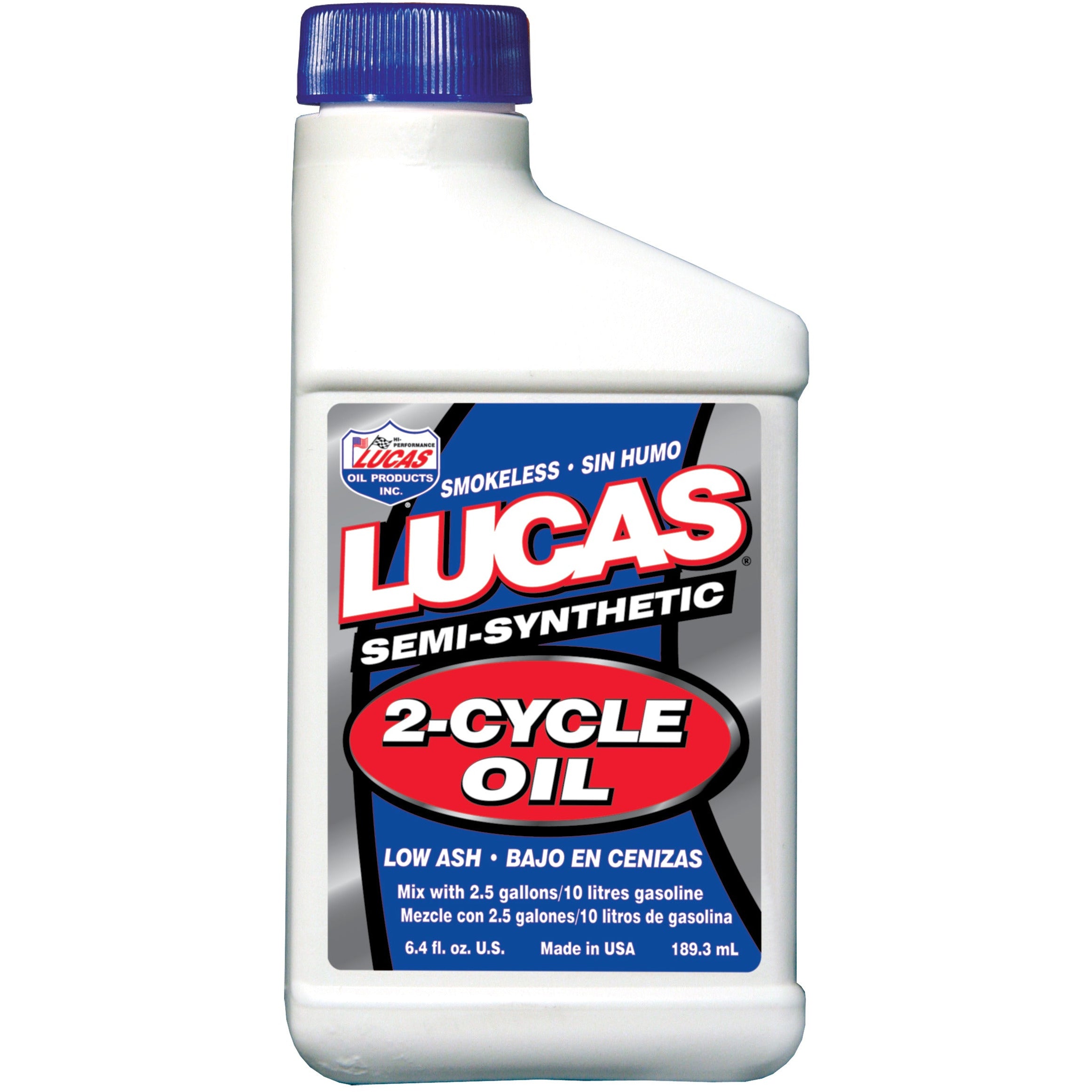 LCS 10059 Lucas High Performance Semi-Synthetic 2 Cycle 50:1 Engine Oil (6.4 OZ)