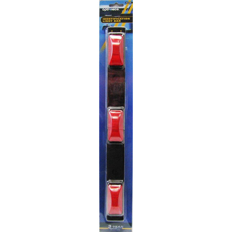 DLT MC93RK Optronics Sealed Identification Light Bar (16", Red, Surface)