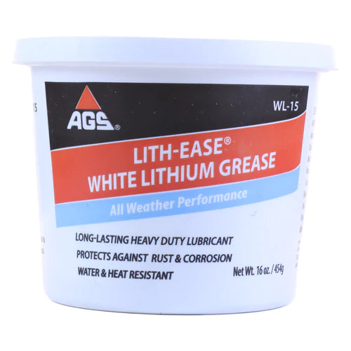 AGS WL15 AGS Lith-Ease White Lithium Grease (16 oz)