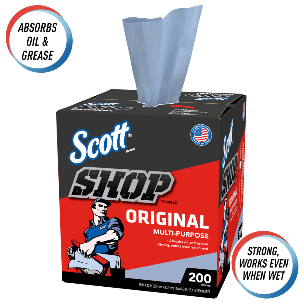 SCO 75190 Scott Original Shop Towels (200 bx)