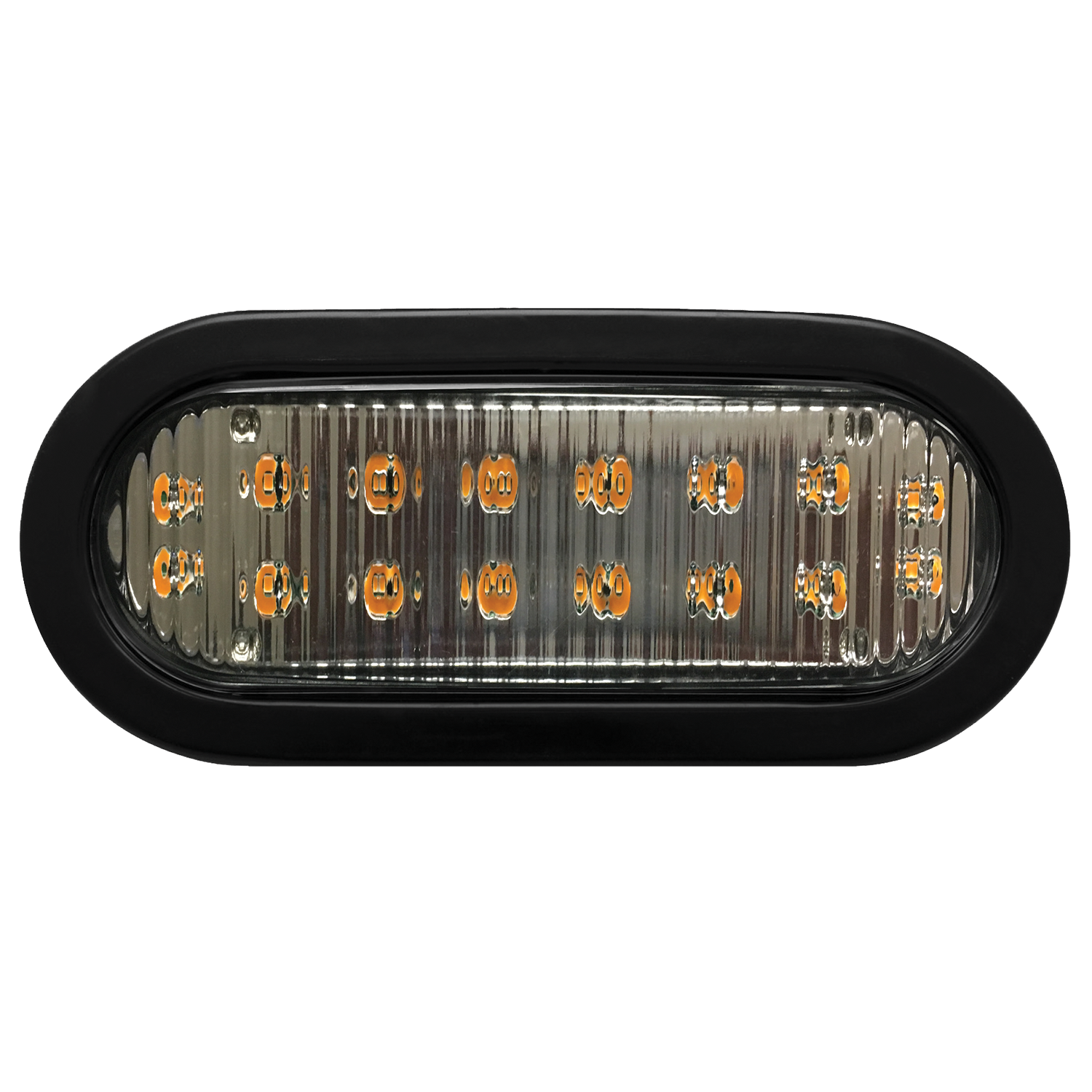ECO 3965A ECCO Directional LED Light (7.5" Oval, Amber, Grommet)