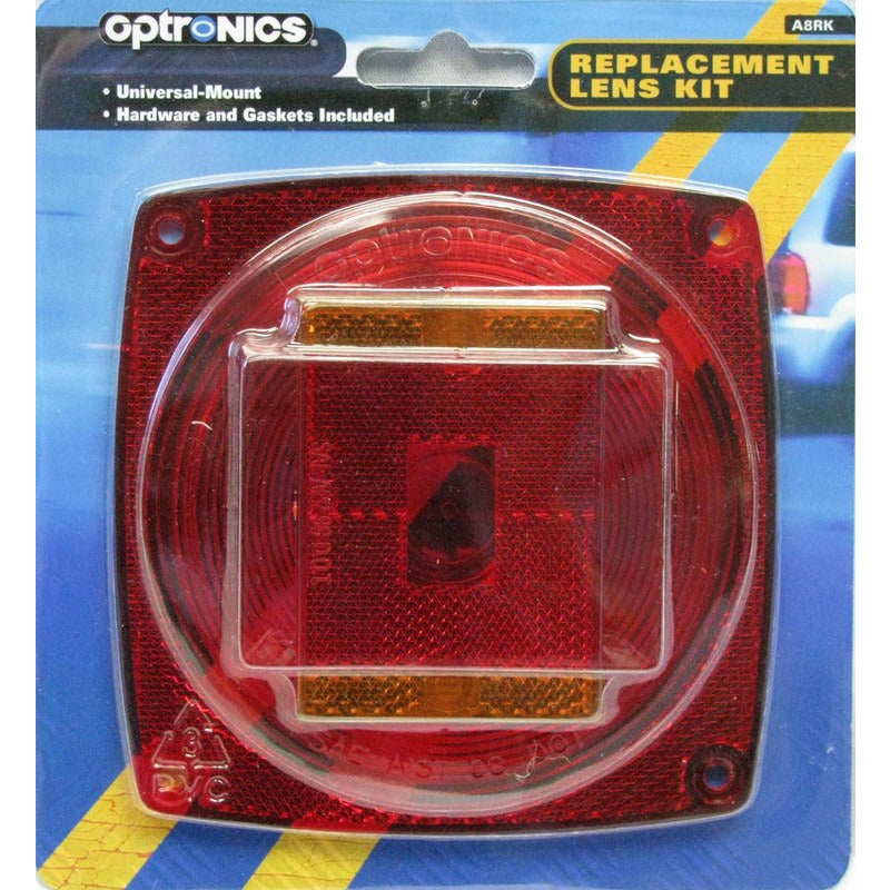 DLT A8RK Optronics Tail & Side Marker Replacement Lens Set (Screw on)