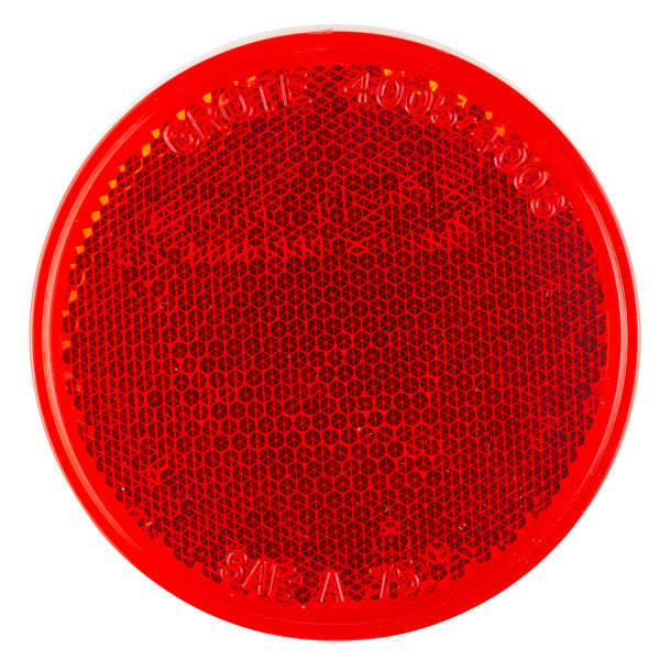 LTG 40052 Grote Round Stick-On Reflector (3", Red)