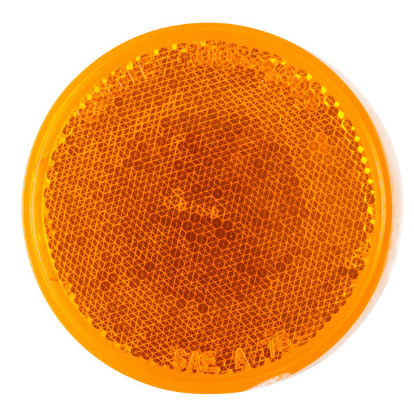 LTG 40053 Grote Round Stick-On Reflector (3", Amber)