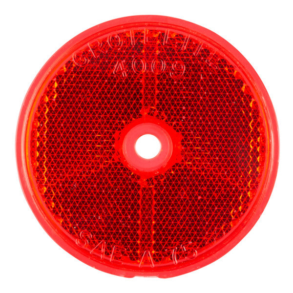 LTG 40092 Grote Sealed Center-Mount Reflector (2.5" Round, Red)