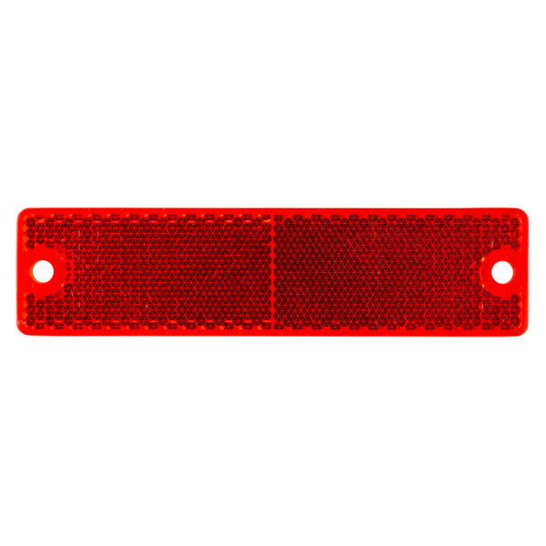 LTG 40132 Grote Mini Stick-On/Screw-Mount Rectangular Reflector (4.5", Red)
