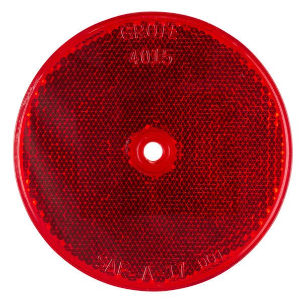 LTG 40152 Grote Sealed Center-Mount Reflector (3.3" Round, Red)