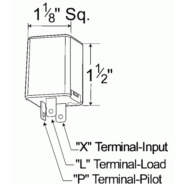 LTG 44890 Grote Variable-Load Electronic LED Flasher (3 Pin, Pilot)