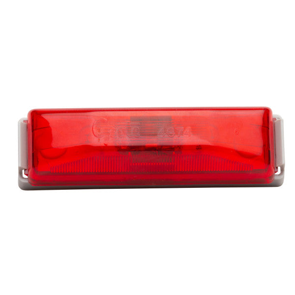 LTG 45092 Grote Rectangle Clearance Marker Light Kit (4", Red, 46742 + 43850)