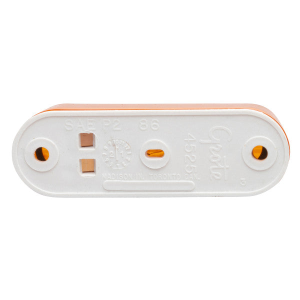 LTG 45253 Grote Thin-Line Single-Bulb Clearance Marker Light (3.5", Amber, P2)