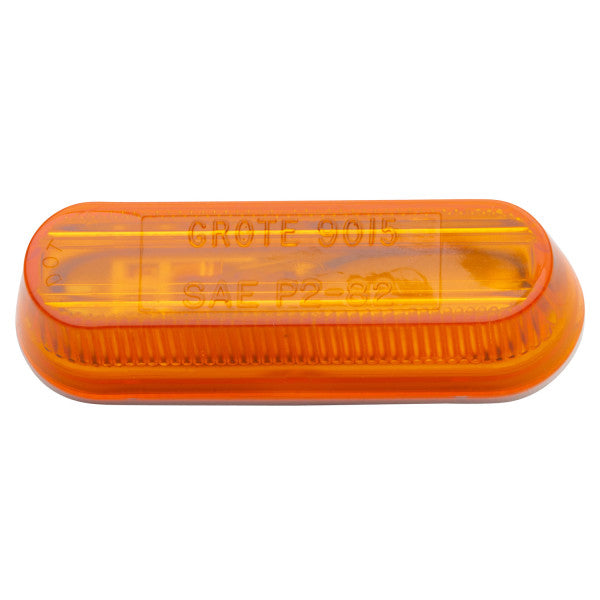 LTG 45253 Grote Thin-Line Single-Bulb Clearance Marker Light (3.5", Amber, P2)