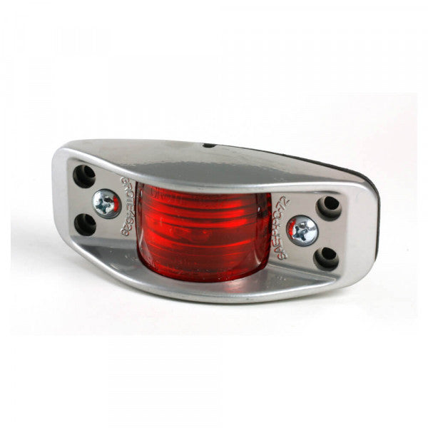 LTG 46282 Grote Die-Cast Aluminum Clearance Marker Light (Flat Back, Red)