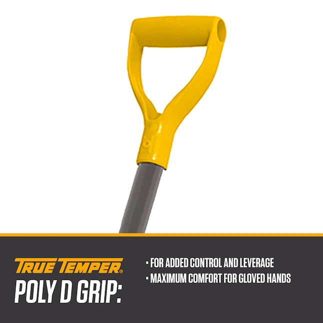 ET NTD7200439 True Temper 18" Poly Snow Shovel w/ 38" Steel Handle