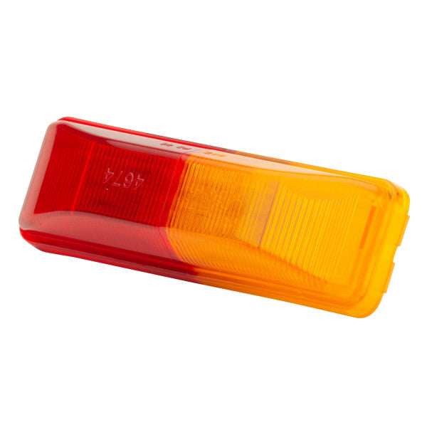 LTG 46740 Grote Rectangle Clearance Marker Light (4", Red/Amber)