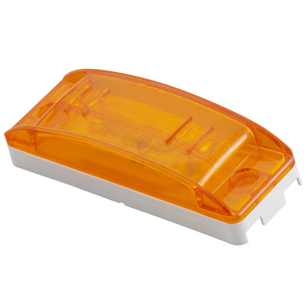 LTG 46833 Grote Sealed Turtleback II Rectangle Clearance Marker Light (Amber, Optic, Male Pin)