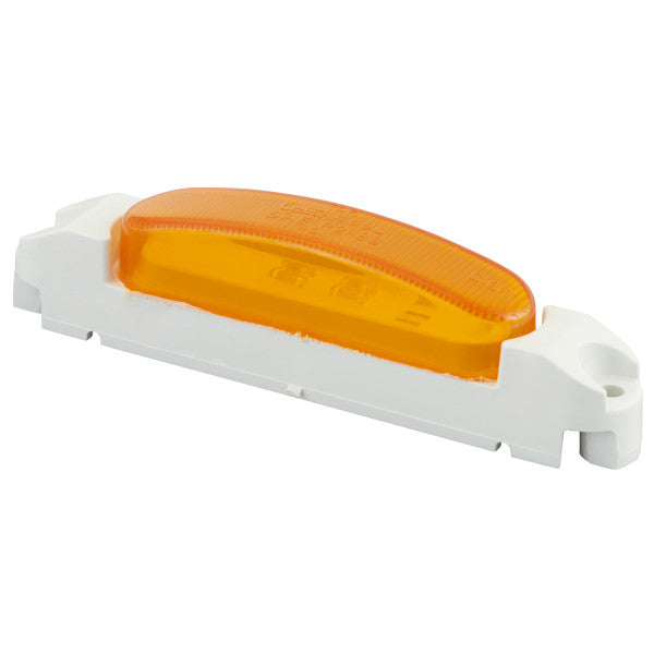 LTG 46903 Grote SuperNova Thin-Line LED Clearance Marker Light (Amber w/ White Body, P2)