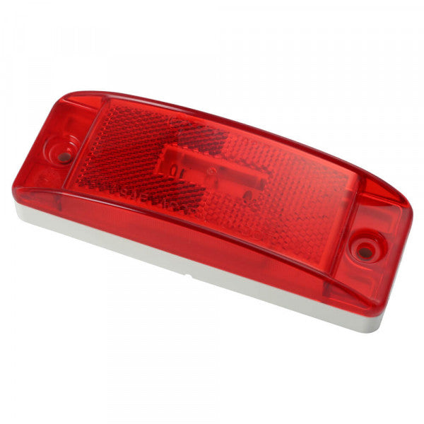 LTG 47072 Grote SuperNova Turtleback II LED Rectangle Clearance Marker Light (Red, Reflective, Male Pin)