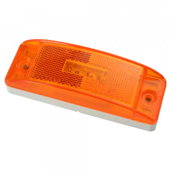 LTG 47073 Grote SuperNova Turtleback II LED Rectangle Clearance Marker Light (Amber, Reflective, Male Pin)
