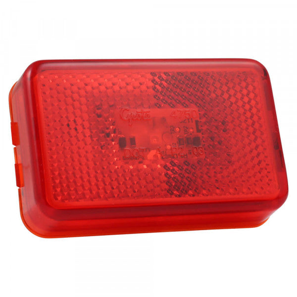 LTG 47502 Grote SuperNova Rectangular LED Clearance Marker Light (3", Red, Reflective)