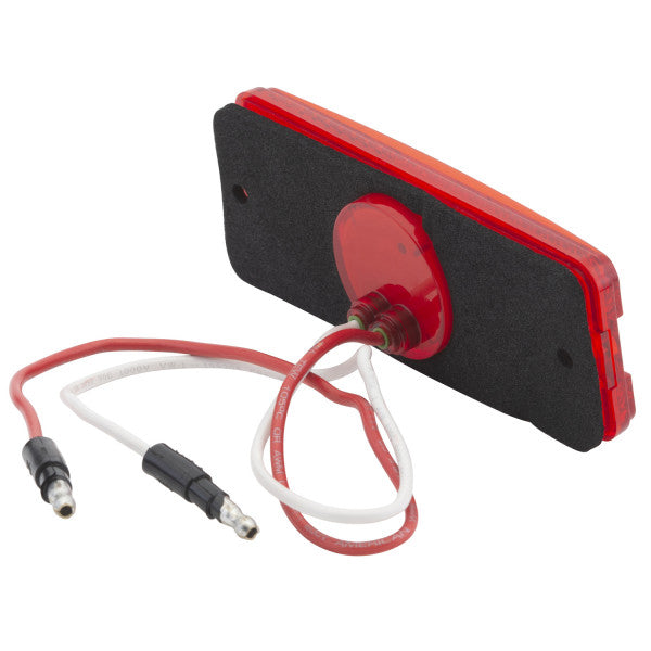 LTG 47732 Grote Sealed Rectangular LED Clearance Marker Light (4.5", Red, Reflective, 12/24V)
