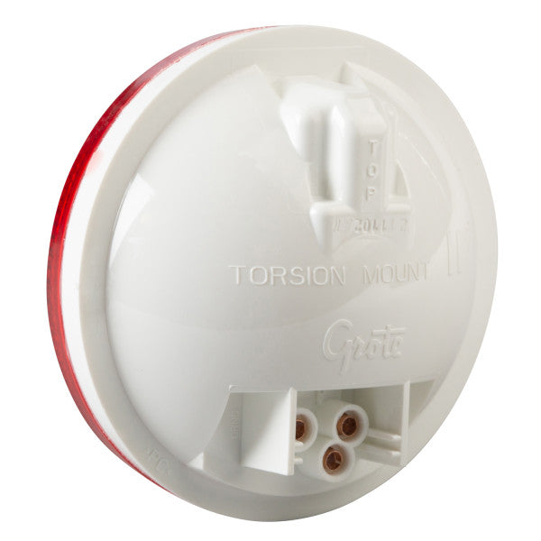 LTG 52672 Grote Torsion Mount II Stop Tail Turn Light (4" Round, Red, Reflective, Female 3 Pin)