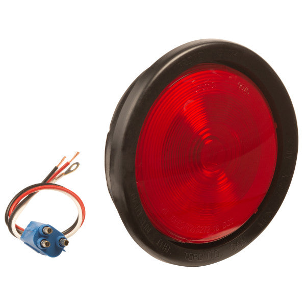 LTG 52782 Grote Torsion Mount II Stop Tail Turn Light Kit (52772 + 91740 + 67000, 4" Round, Red, Female 3 Pin)