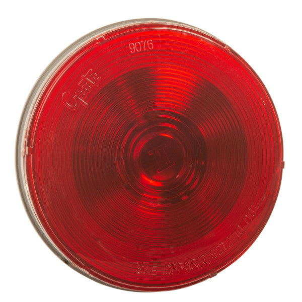 LTG 53102 Grote Torsion Mount II Stop Tail Turn Light (4" Round, Red, Male 3 Pin)