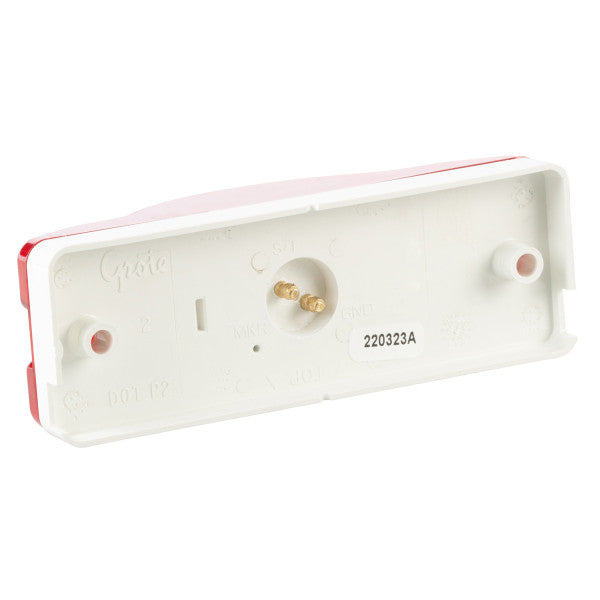 LTG 54012 Grote Sentry Supplemental High Mount Stop Light (6" Rectangle, Red, 2 Male Pin)