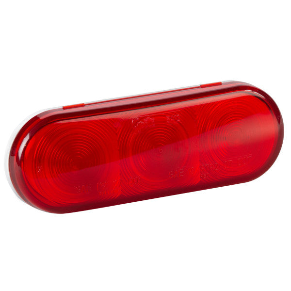 LTG 54172 Grote Select LED Stop Tail Turn Light (6" Oval, Red, 3 Female Pin)