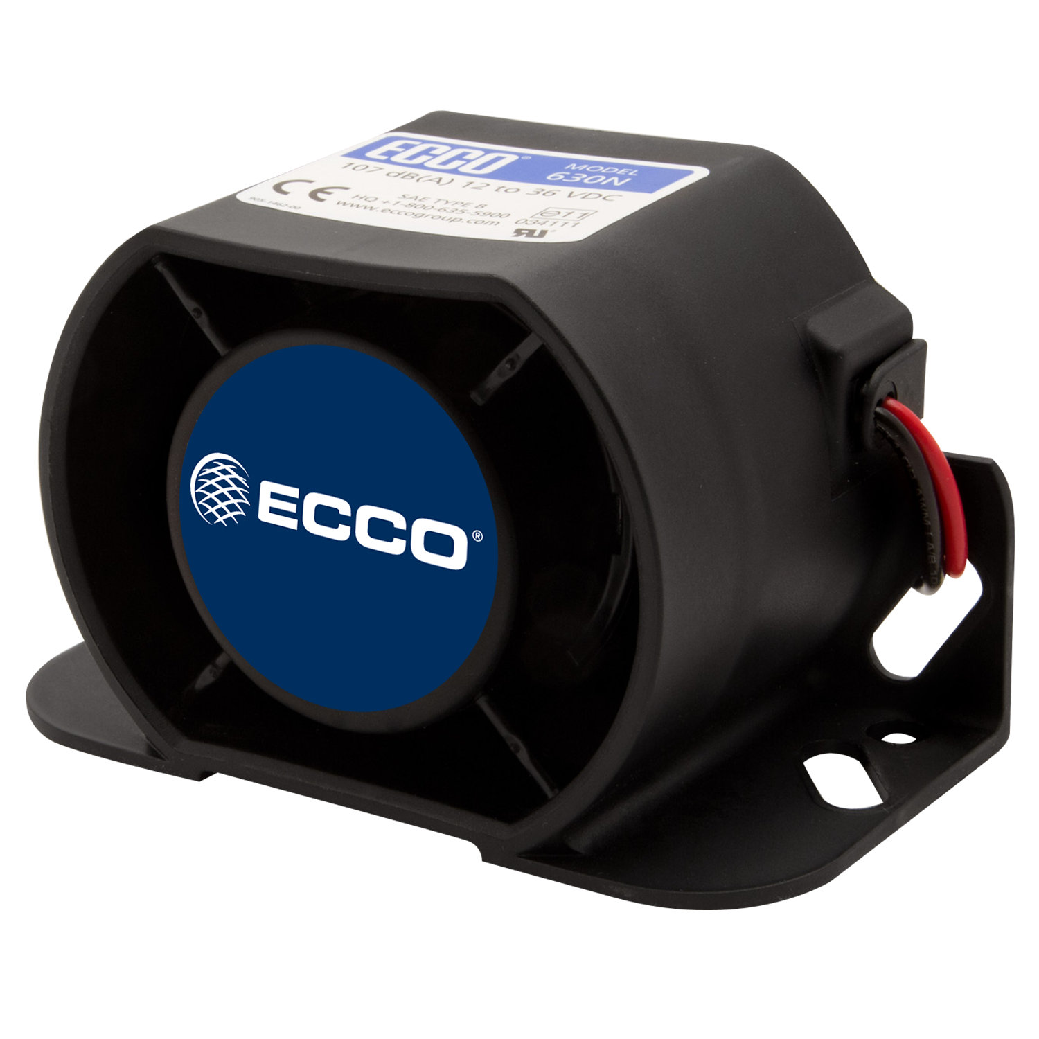ECO 630N ECCO 600 Series Surface Mount Back-Up Tonal Alarm (107dB, 12-36V)